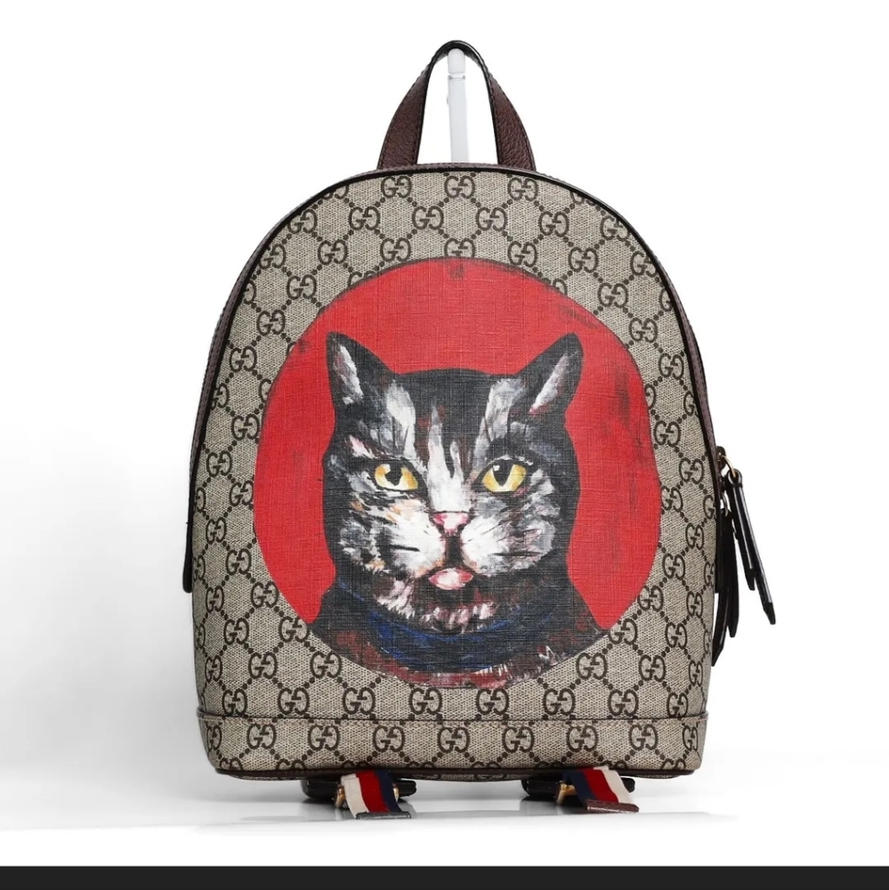 Gucci GG Supreme Monogram Mystic Cat Dome Backpack